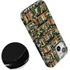 image:imageCasely iPhone 15 Case  Wild at Heart  Tiger  Compatible with MagSafe  Classic Ultra Thin DesignBook Nook  Floral Library