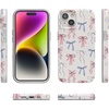 image:imageCasely iPhone 15 Case  Wild at Heart  Tiger  Compatible with MagSafe  Classic Ultra Thin DesignCoquette Girlie  Pastel Bows