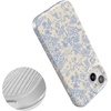 image:imageCasely iPhone 15 Case  Wild at Heart  Tiger  Compatible with MagSafe  Classic Ultra Thin DesignCupids Canvas  Periwinkle Floral