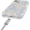 image:imageCasely iPhone 15 Case  Wild at Heart  Tiger  Compatible with MagSafe  Classic Ultra Thin DesignCupids Canvas  Periwinkle Floral