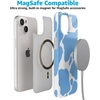 image:imageCasely iPhone 15 Case  Wild at Heart  Tiger  Compatible with MagSafe  Classic Ultra Thin DesignCurrent MOOd  Light Blue Cow Print