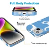 image:imageCasely iPhone 15 Case  Wild at Heart  Tiger  Compatible with MagSafe  Classic Ultra Thin DesignCurrent MOOd  Light Blue Cow Print