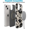 image:imageCasely iPhone 15 Case  Wild at Heart  Tiger  Compatible with MagSafe  Classic Ultra Thin DesignDark Fantasy  Contrast Floral