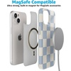 image:imageCasely iPhone 15 Case  Wild at Heart  Tiger  Compatible with MagSafe  Classic Ultra Thin DesignFit Check  Light Blue Checkerboard