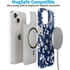 image:imageCasely iPhone 15 Case  Wild at Heart  Tiger  Compatible with MagSafe  Classic Ultra Thin DesignFloral Forest  Navy Cherry Blossom Floral