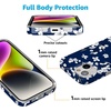 image:imageCasely iPhone 15 Case  Wild at Heart  Tiger  Compatible with MagSafe  Classic Ultra Thin DesignFloral Forest  Navy Cherry Blossom Floral