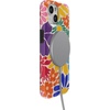 image:imageCasely iPhone 15 Case  Wild at Heart  Tiger  Compatible with MagSafe  Classic Ultra Thin DesignFlower Patch  MultiColor Floral