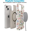 image:imageCasely iPhone 15 Case  Wild at Heart  Tiger  Compatible with MagSafe  Classic Ultra Thin DesignGarden Party  Mushroom Floral
