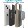 image:imageCasely iPhone 15 Case  Wild at Heart  Tiger  Compatible with MagSafe  Classic Ultra Thin DesignGo New York  Blue  Orange Stripes