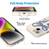 image:imageCasely iPhone 15 Case  Wild at Heart  Tiger  Compatible with MagSafe  Classic Ultra Thin DesignHeartstrings  Blue Bow