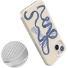 image:imageCasely iPhone 15 Case  Wild at Heart  Tiger  Compatible with MagSafe  Classic Ultra Thin DesignHeartstrings  Blue Bow