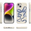 image:imageCasely iPhone 15 Case  Wild at Heart  Tiger  Compatible with MagSafe  Classic Ultra Thin DesignHeartstrings  Blue Bow