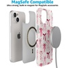 image:imageCasely iPhone 15 Case  Wild at Heart  Tiger  Compatible with MagSafe  Classic Ultra Thin DesignLover Girlie  Pink Bows