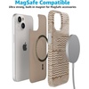 image:imageCasely iPhone 15 Case  Wild at Heart  Tiger  Compatible with MagSafe  Classic Ultra Thin DesignMocha Ripple  Brown Waves Case