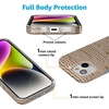 image:imageCasely iPhone 15 Case  Wild at Heart  Tiger  Compatible with MagSafe  Classic Ultra Thin DesignMocha Ripple  Brown Waves Case