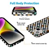 image:imageCasely iPhone 15 Case  Wild at Heart  Tiger  Compatible with MagSafe  Classic Ultra Thin DesignOld Skool  Retro Checkerboard