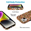image:imageCasely iPhone 15 Case  Wild at Heart  Tiger  Compatible with MagSafe  Classic Ultra Thin DesignRustic Roses  Boho Bouquet