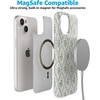 image:imageCasely iPhone 15 Case  Wild at Heart  Tiger  Compatible with MagSafe  Classic Ultra Thin DesignSage Tapestry  Floral Vines