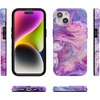 image:imageCasely iPhone 15 Case  Wild at Heart  Tiger  Compatible with MagSafe  Classic Ultra Thin DesignTie Dying Over You  Purple Marble