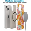 image:imageCasely iPhone 15 Case  Wild at Heart  Tiger  Compatible with MagSafe  Classic Ultra Thin DesignTropical Color Splash  Abstract Retro