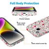 image:imageCasely iPhone 15 Case  Wild at Heart  Tiger  Compatible with MagSafe  Classic Ultra Thin DesignVines of Love  Floral Heart