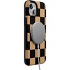 image:imageCasely iPhone 15 Plus Case  Fit Check  Black amp Brown Checkerboard  Bold Protective Design  MagSafe Compatible Design