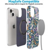 image:imageCasely iPhone 15 Plus Case  Full Bloom  Navy Floral  Compatible with MagSafe  Classic Ultra Slim Design