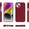 image:imageCasely iPhone 15 Plus Case  On the Dot  Maroon Polka Dot  Compatible with MagSafe  Classic Ultra Slim Design