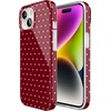 image:imageCasely iPhone 15 Plus Case  On the Dot  Maroon Polka Dot  Compatible with MagSafe  Classic Ultra Slim Design