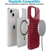 image:imageCasely iPhone 15 Plus Case  On the Dot  Maroon Polka Dot  Compatible with MagSafe  Classic Ultra Slim Design