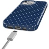 image:imageCasely iPhone 15 Plus Case  On the Dot  Navy Polka Dot  Compatible with MagSafe  Classic Ultra Slim Design