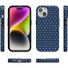 image:imageCasely iPhone 15 Plus Case  On the Dot  Navy Polka Dot  Compatible with MagSafe  Classic Ultra Slim Design