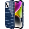 image:imageCasely iPhone 15 Plus Case  On the Dot  Navy Polka Dot  Compatible with MagSafe  Classic Ultra Slim Design