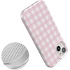 image:imageCasely iPhone 15 Plus Case  Pink Plaid  Sunday Best  Compatible with MagSafe  Classic Ultra Slim Design