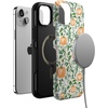 image:imageCasely iPhone 15 Plus Case  Pumpkin Patch  Green Vines  Bold Protective Design  MagSafe Compatible Design