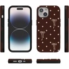 image:imageCasely iPhone 15 Plus Case  Teddy Bows  Brown Polka Dot  Bold Protective Design  MagSafe Compatible Design