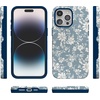 image:imageCasely iPhone 15 Pro Case  Afternoon Tea  Blue Floral  Bold Protective Design  Compatible with MagSafe