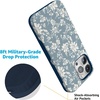 image:imageCasely iPhone 15 Pro Case  Afternoon Tea  Blue Floral  Bold Protective Design  Compatible with MagSafe