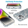 image:imageCasely iPhone 15 Pro Case  Afternoon Tea  Blue Floral  Compatible with MagSafe  Classic Ultra Thin Design