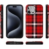 image:imageCasely iPhone 15 Pro Case  As if  Red Plaid  Bold Protective Design  MagSafe Compatible Design