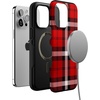image:imageCasely iPhone 15 Pro Case  As if  Red Plaid  Bold Protective Design  MagSafe Compatible Design
