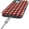 image:imageCasely iPhone 15 Pro Case  Checked Twice  Red Plaid  Bold Protective Design  MagSafe Compatible Design