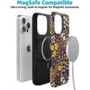 image:imageCasely iPhone 15 Pro Case  Falling for You  Plum Floral  Bold Protective Design  Compatible with MagSafe
