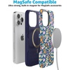 image:imageCasely iPhone 15 Pro Case  Full Bloom  Navy Floral  Bold Protective Design  Compatible with MagSafe