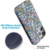 image:imageCasely iPhone 15 Pro Case  Full Bloom  Navy Floral  Bold Protective Design  Compatible with MagSafe