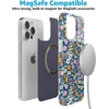 image:imageCasely iPhone 15 Pro Case  Full Bloom  Navy Floral  Compatible with MagSafe  Classic Ultra Slim Design
