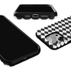 image:imageCasely iPhone 15 Pro Case  Harlequin Salem Diamond  Black and White  Bold Protective Design  MagSafe Compatible Design