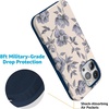 image:imageCasely iPhone 15 Pro Case  Ink amp Iris  Vintage Floral  Bold Protective Design  Compatible with MagSafe