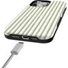 image:imageCasely iPhone 15 Pro Case  Linen Stripe  The Boyfriend Collection  Bold Protective Design  Compatible with MagSafe