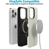 image:imageCasely iPhone 15 Pro Case  Linen Stripe  The Boyfriend Collection  Bold Protective Design  Compatible with MagSafe
